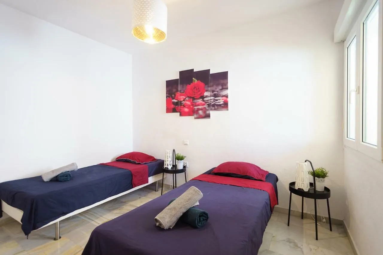 Spacious Beachfront Flat With Sea Views And Private Indoor Parking Benalmadena Apartment