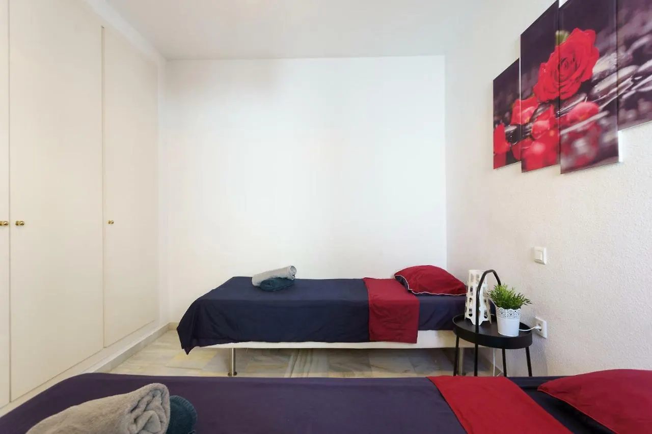 Spacious Beachfront Flat With Sea Views And Private Indoor Parking Benalmadena Apartment